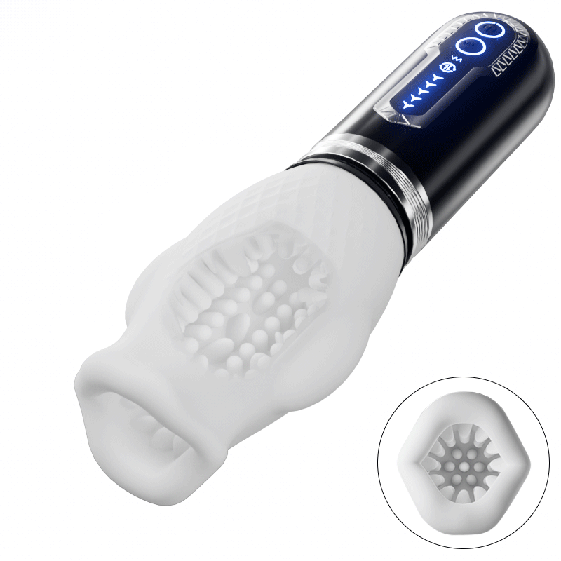 Tornado 3.0 - Dual Motor Oralsex Analoger Masturbator 7 Vibrationen 5 Retraktionen 5 Rotat