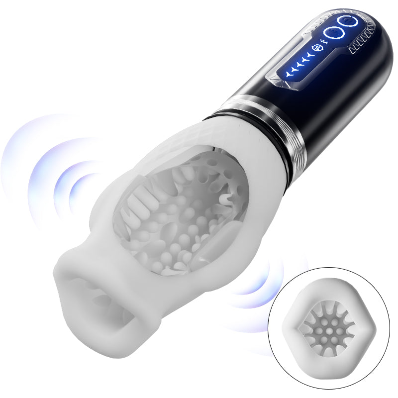 Tornado 2.0 - Dual Motor Oralsex Analog Masturbator 7 Vibrations 5 Retractions 5 Rotations