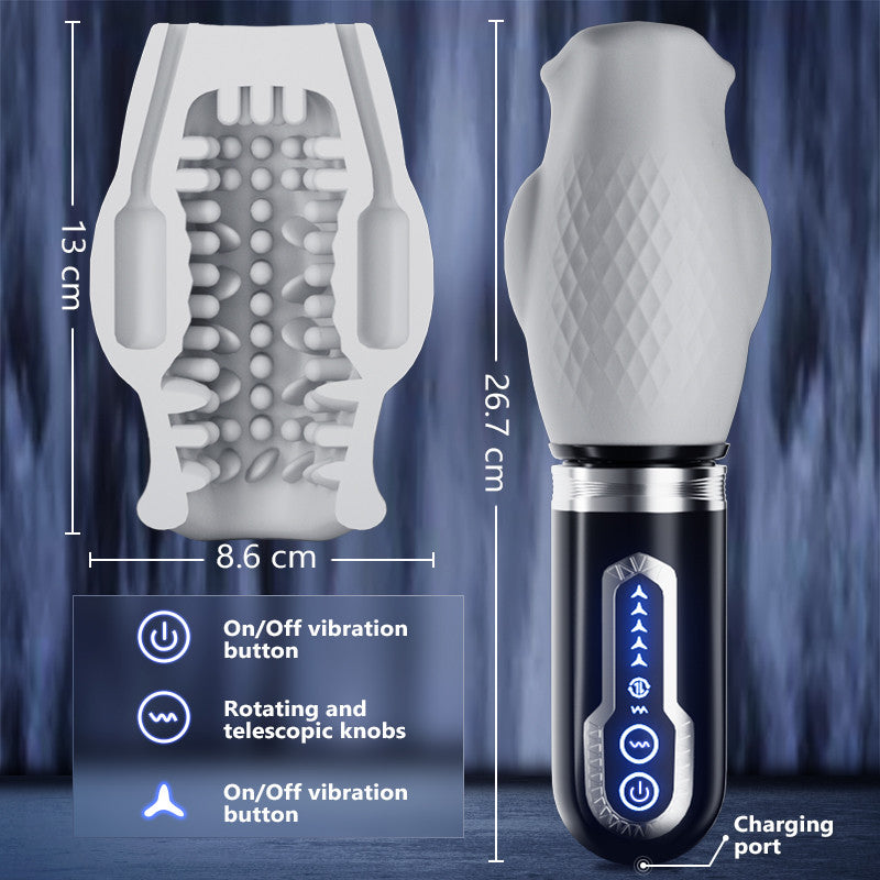 Tornado 2.0 - Dual Motor Oralsex Analog Masturbator 7 Vibrations 5 Retractions 5 Rotations