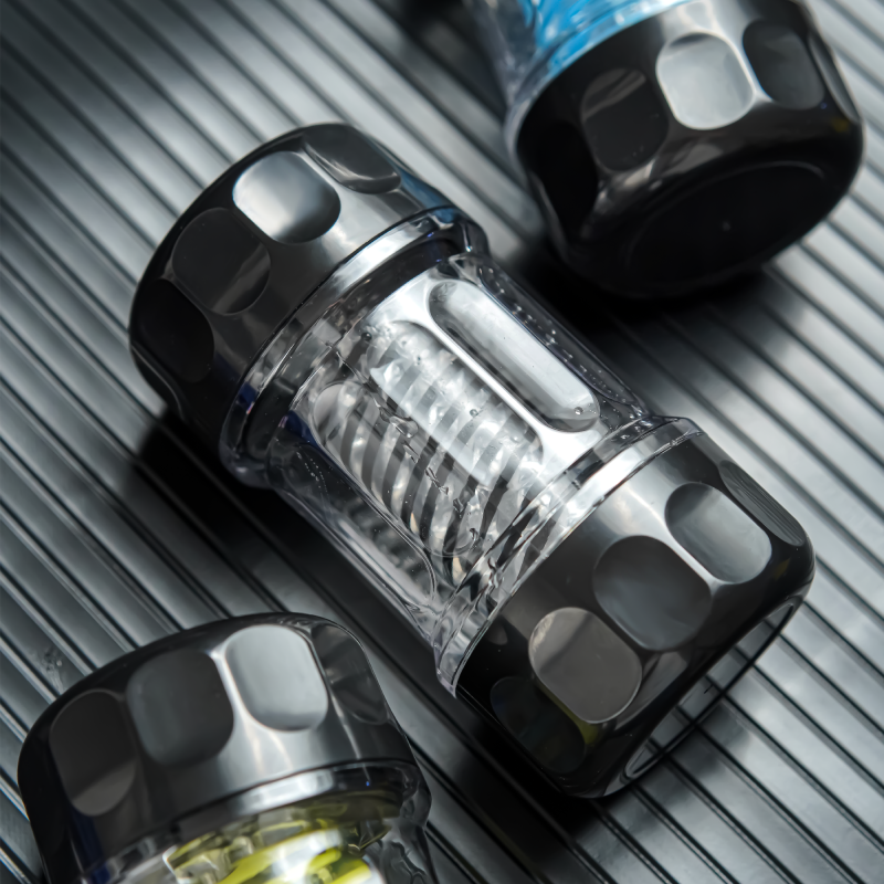 Acmejoy - Galaku  Manual Spiral Suction Male Stroker with Textured Sleeve