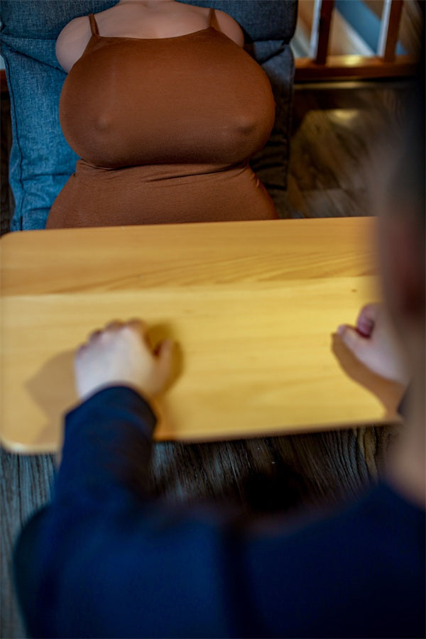 🔹CLM Classic🔹Big Boobs TPE Torso Sex Doll #58 Black Skin