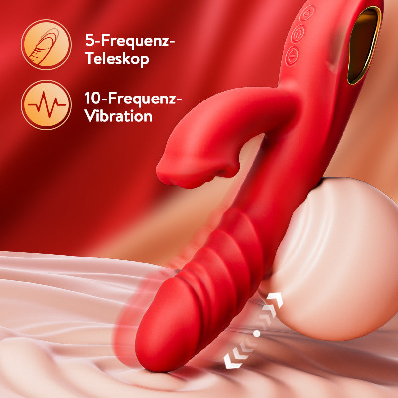 4-in-1-G-Punkt-Vibrator, lippenbeißende Klitorisstimulation, Sexspielzeug für Frauen und Paare