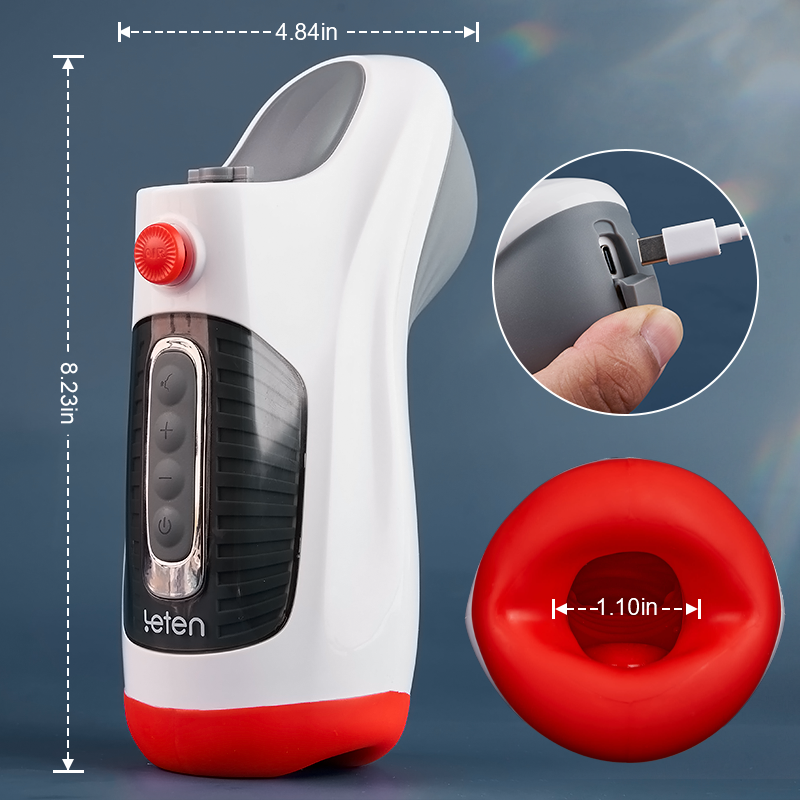 Acmejoy - Leten 10 Vibrations Deep Throat Air Control Vacuum Sucking Blowjob Masturbator Male Stroker