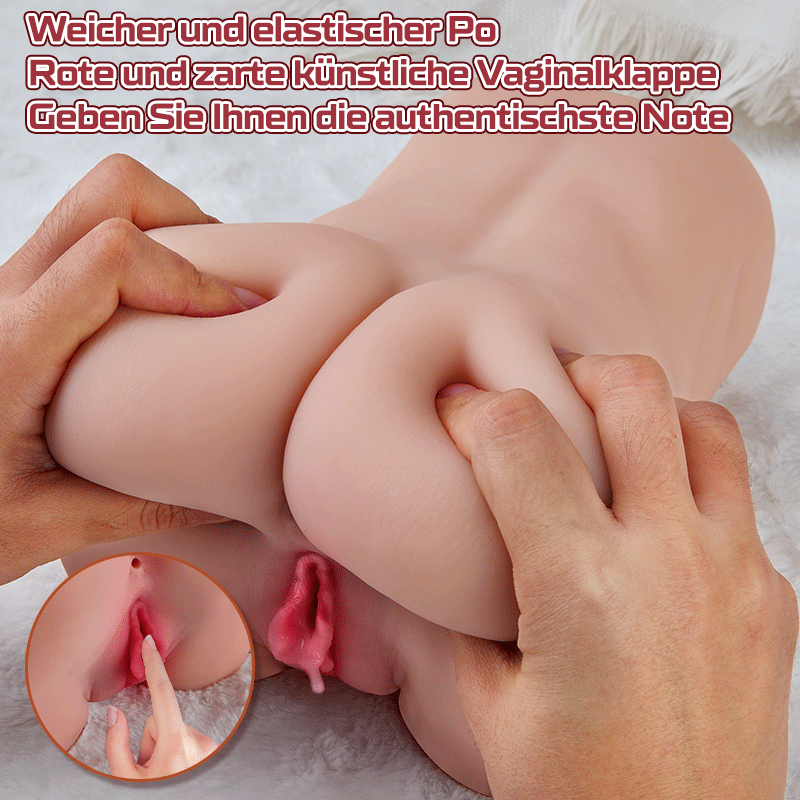 Bess 7 Pulsfunktionen Großer lebensechter Hintern Hintern in Lebensgröße 99% realistische Hautberührung