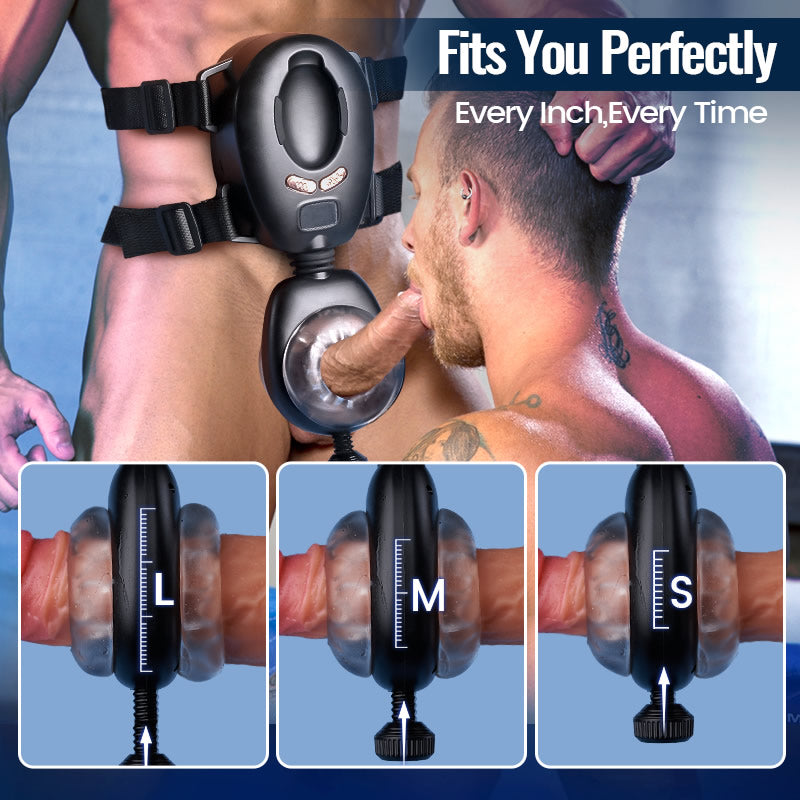 LustGear - Belt-Driven Wearable Vibrating Stroker