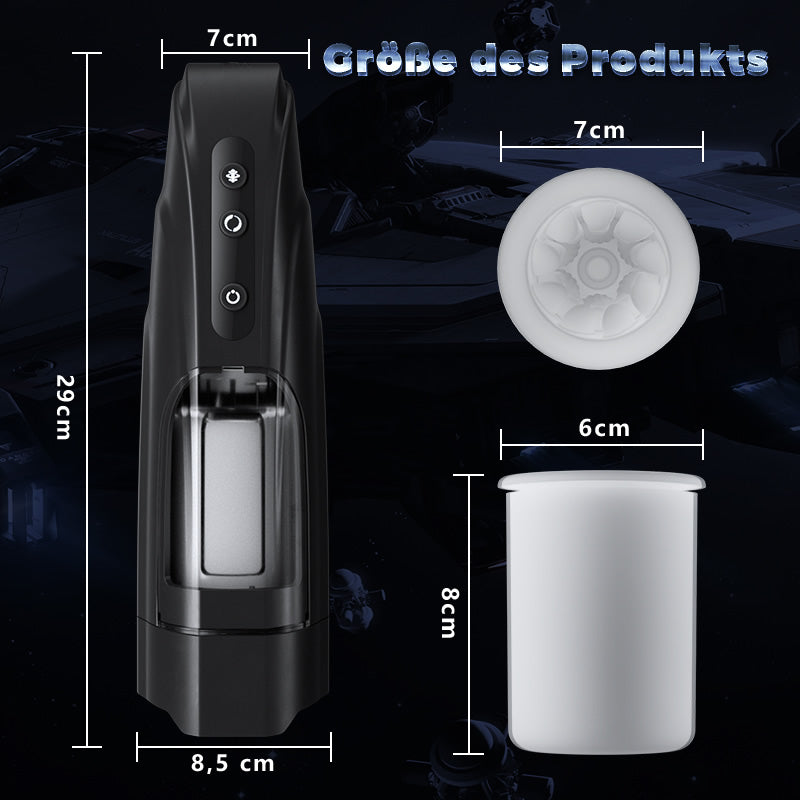 10 schiebende Rotation flügelähnlicher männlicher Masturbator 