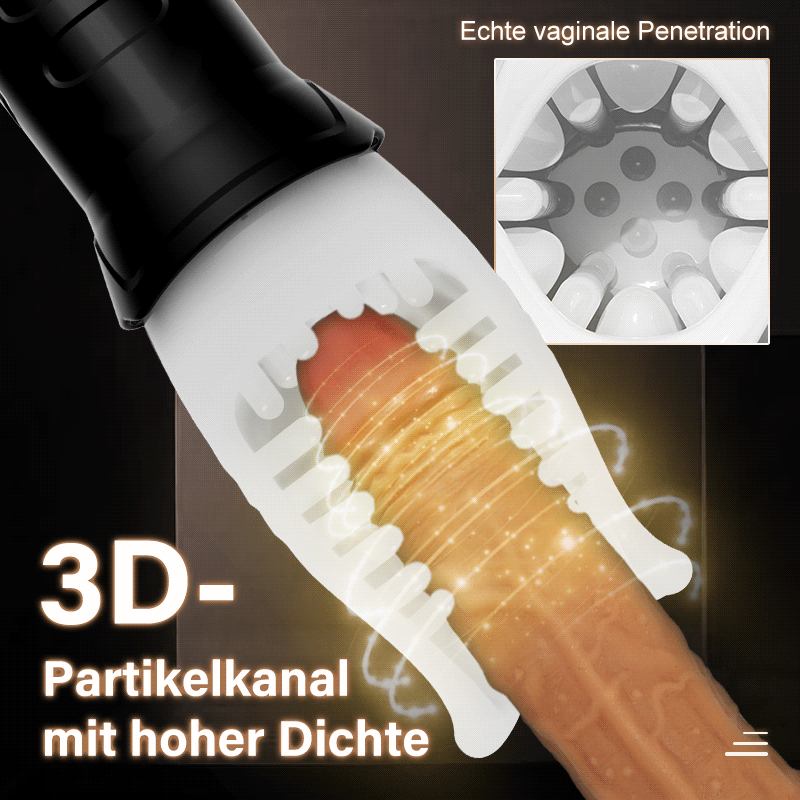 TORNADO 10 Vibration 5 Rotation 2 IN 1 Oralsex Cup Masturbator