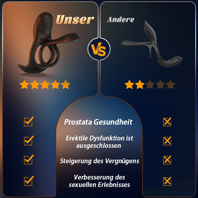 【NEU】Ace - 10 Vibrierender Penisring & Hülle 2 IN 1