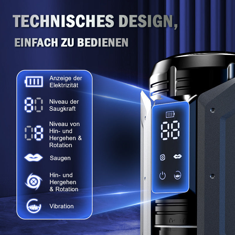 King -100% Wasserdicht 4 IN 1 Automatischer Masturbator für Männer