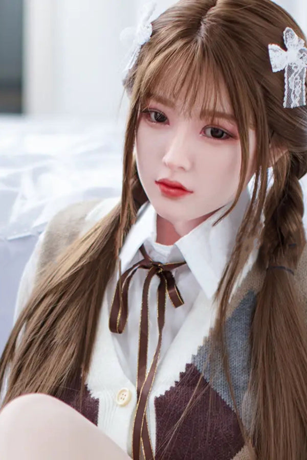 150cm/4ft11 D-cup Japanese Silicone Head Sex Doll -  A35 Sora