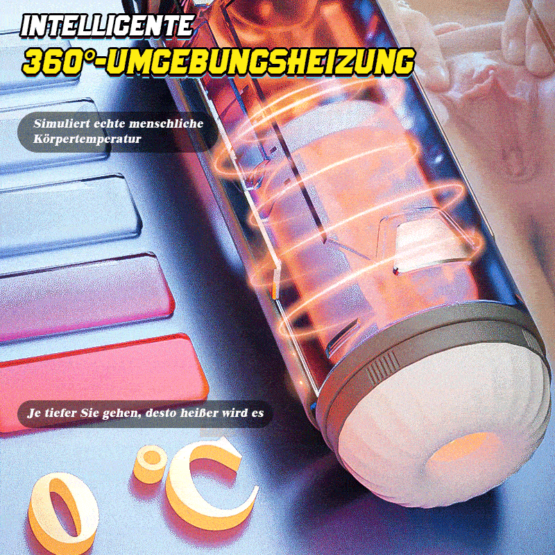 Masturbationstasse für Männer mit 4 Dehnungsmodi und Heizfunktion mit verstellbarer Staubschutzhülle 