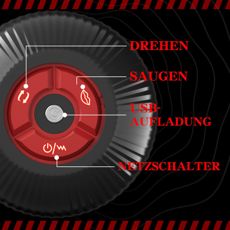 Cyclone Thruster Penisvibratoren mit rotierender Vibration und Saugfunktion 