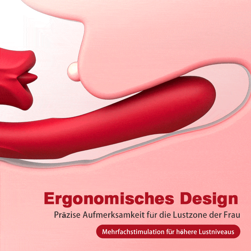 【Versand innerhalb von 24 Stunden】G-Punkt-Slap-Vibrator mit Zungenleckfunktion & Vibrationszunge