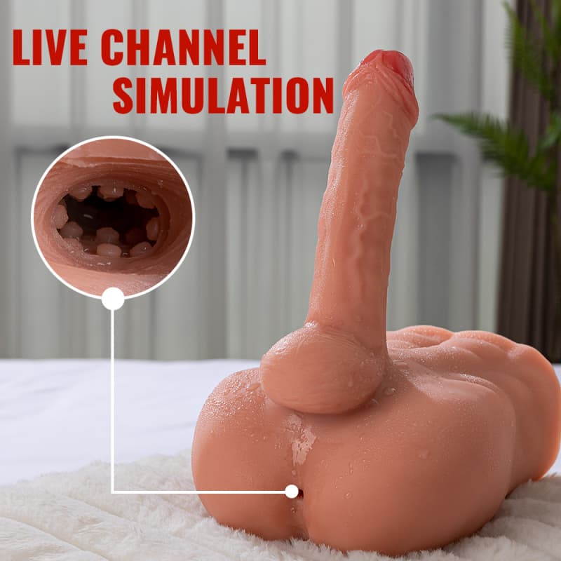BARTLETT II Gerneration Brown Realistische männliche Puppe mit Dildo