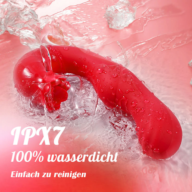 Rosige Liebe 7-Frequenz Vibrations Schwing Zungenlick-Vibrator
