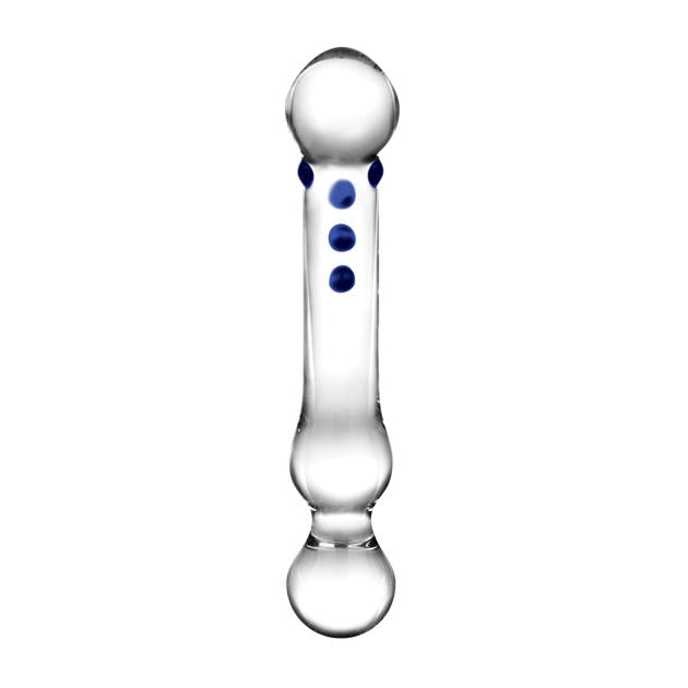 Curved G-Spot Glass Dildo 6"