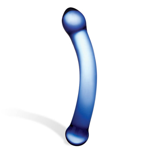 Curved G-Spot Glass Dildo 6"