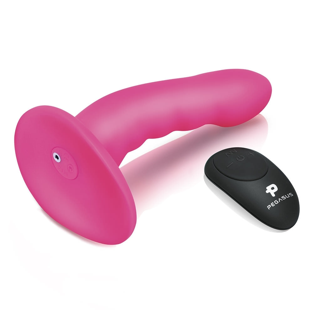 Vibrierender Ripple-Dildo mit Harness und Fernbedienung