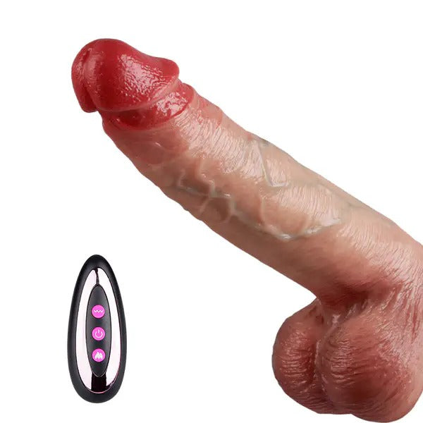 Acmejoy Thrusting Thick Long Lifelike Vibrating Dildo Huge Size 10.83 Inch