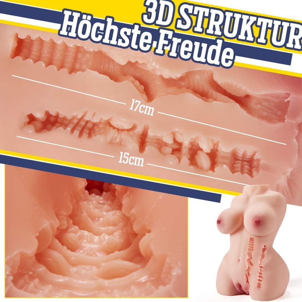 5,5KG Liebespuppe Realistischer Masturbator mit 3D Vagina und Anal 