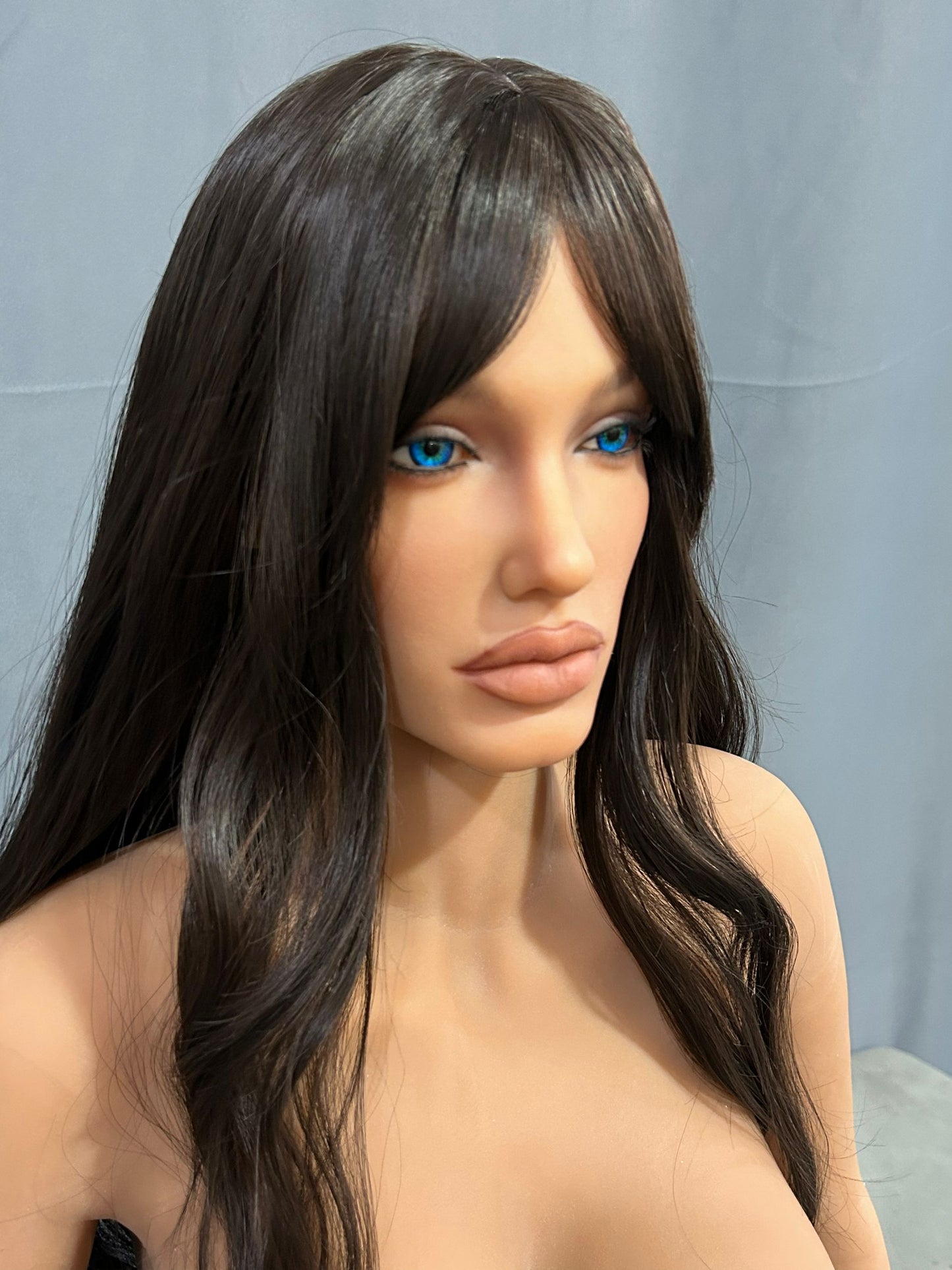 EU In Stock - 163cm/5ft4 C-Cup Silicone Head Sex Doll SG1 - Amani Dark Tanned