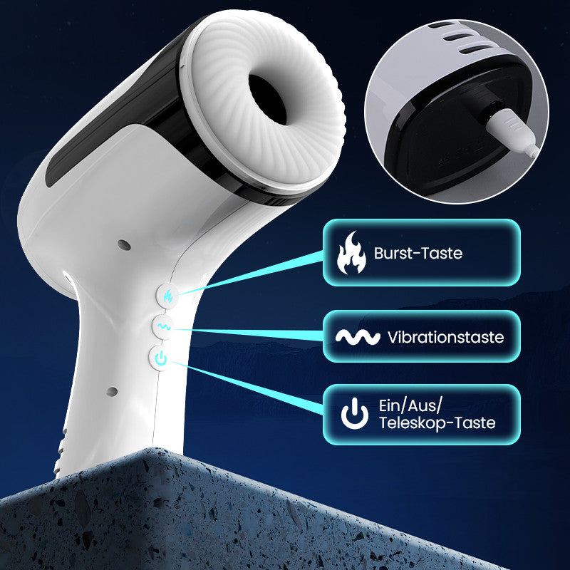 William - Durchs Loch Vibrieren Streicheln Männliche Masturbation Cup