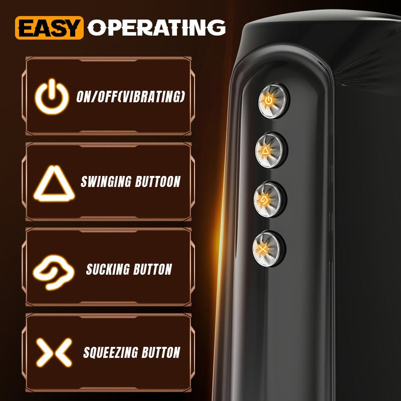 Flapper - Lifelike Hips Swinging Squeezing Sucking Vibrating Male Stroker