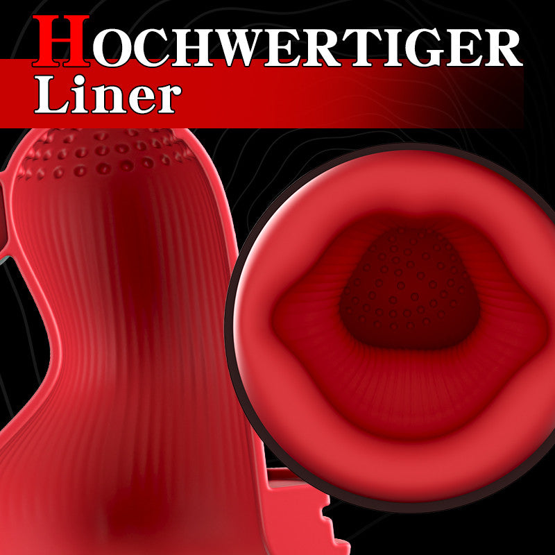 Cyclone Thruster Penisvibratoren mit rotierender Vibration und Saugfunktion 