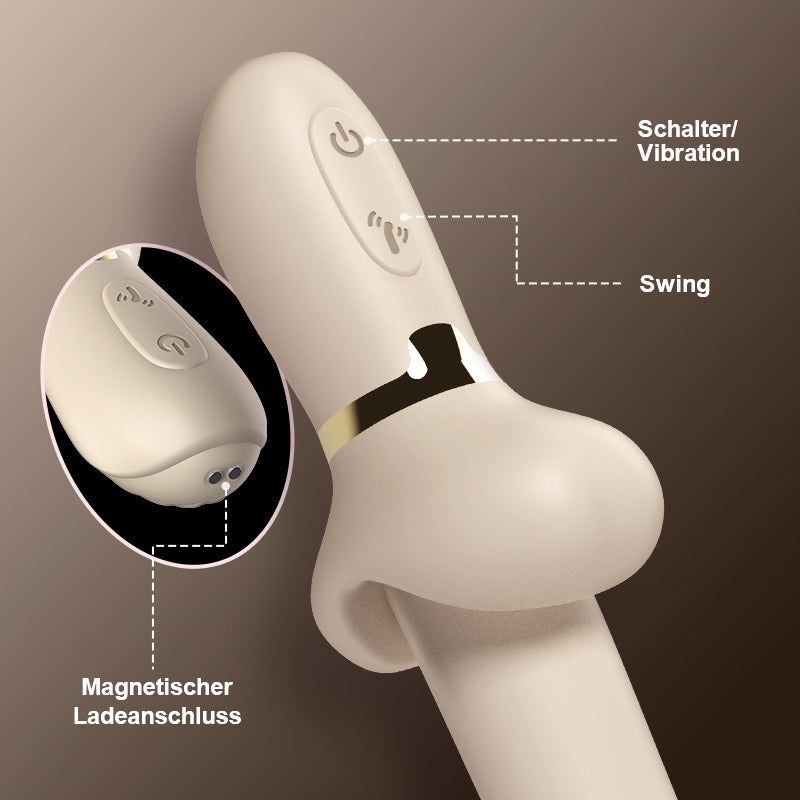 7 Arten von schwingenden et vibrierenden Fettzungenvibratoren, 360°-Schwingung zur Stimulation du Klitoris 