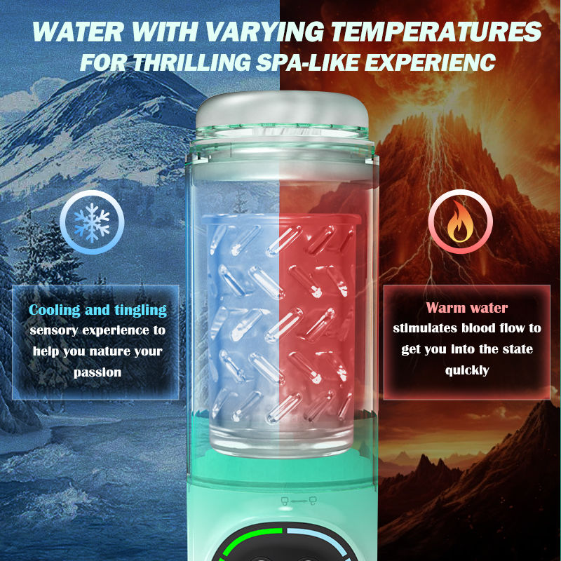 Starry Gaze 4 IN 1 Stoßen Rotieren Saugen und Vibrieren Masturbator Cup für Männer