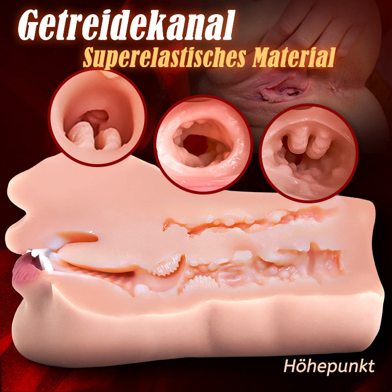 Jouet sexuel oral clitoridien texturé 3D, masturbateur 2 en 1, poche chatte 0,8 kg 