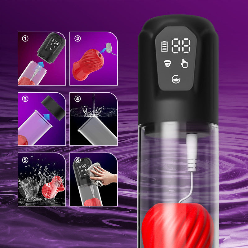 Alexander- 7 Vibrating & 5 Sucking Penis Pump Vacuum Suction Male Penis Extender