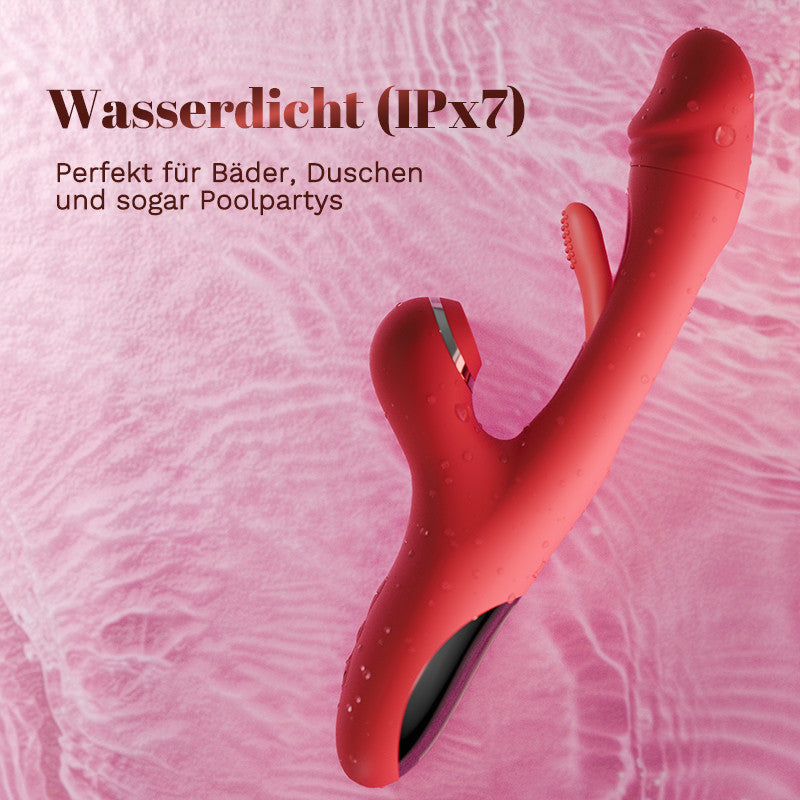 DELPHINE 7 Saugen 7 Schlagen auf den Vibrator