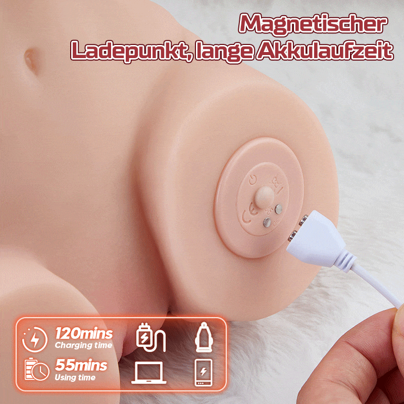 Bess 7 Pulsfunktionen Großer lebensechter Hintern Hintern in Lebensgröße 99% realistische Hautberührung