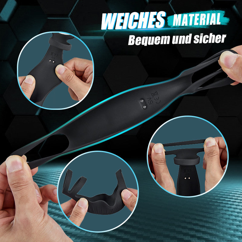 【Heiße neue Produkte】 ocheffizienter Penisring durch Vibration mit 9 Frequenzen 