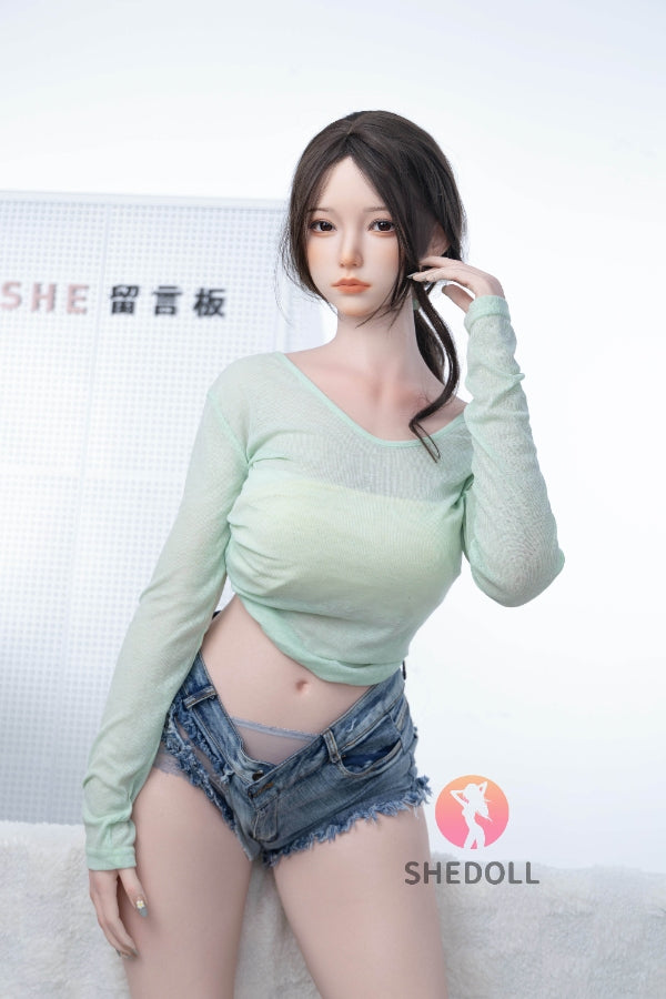 168cm/5ft8 D-cup Silicone Head Sex Doll - Chuyue2.0