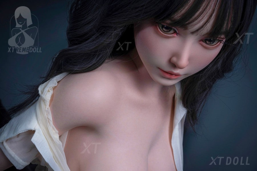 150cm/4ft11 D-cup Japanese Big Breast|Tits Full Silicone Sex Doll - Lin