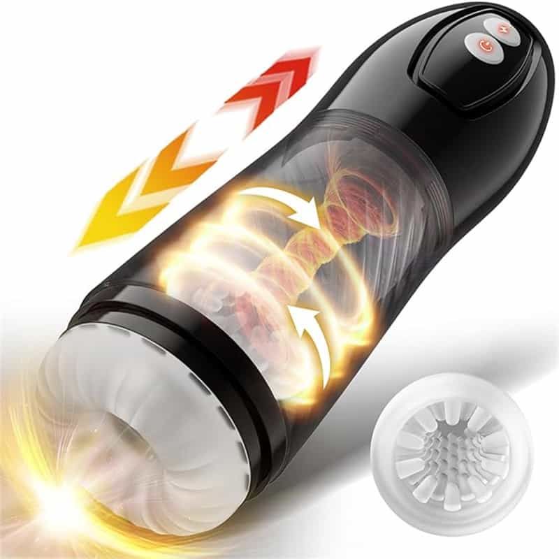 Automatischer Teleskop-Masturbationsbecher mit 9 Frequenzen für Männer 