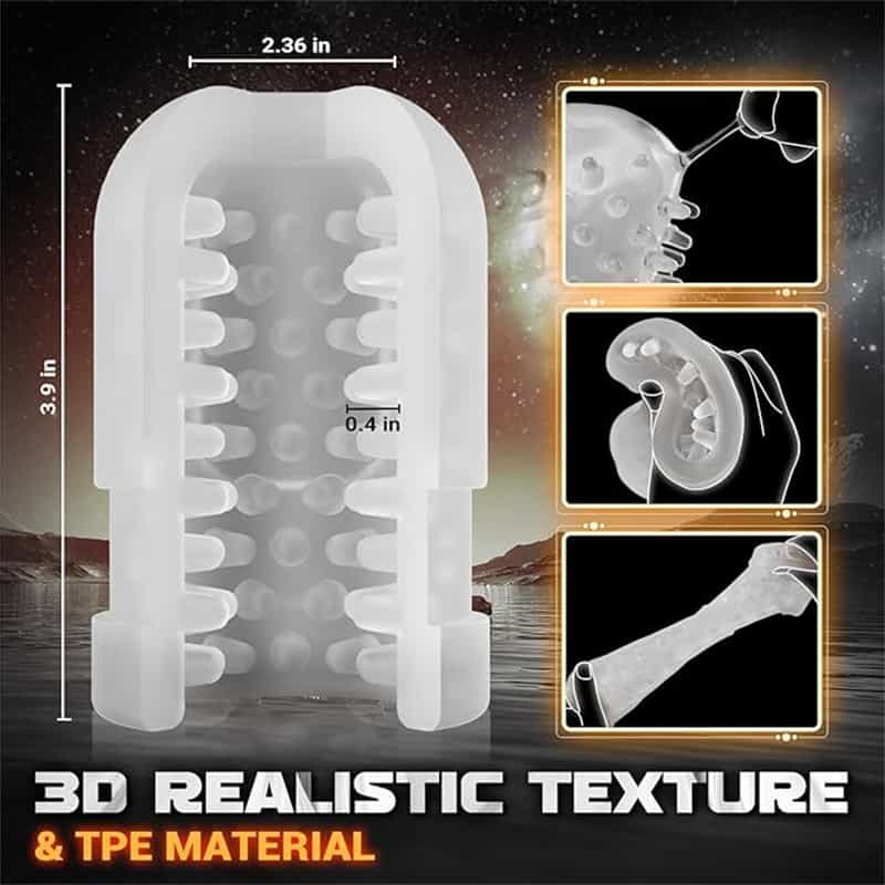 Automatischer Teleskop-Masturbationsbecher mit 9 Frequenzen für Männer 