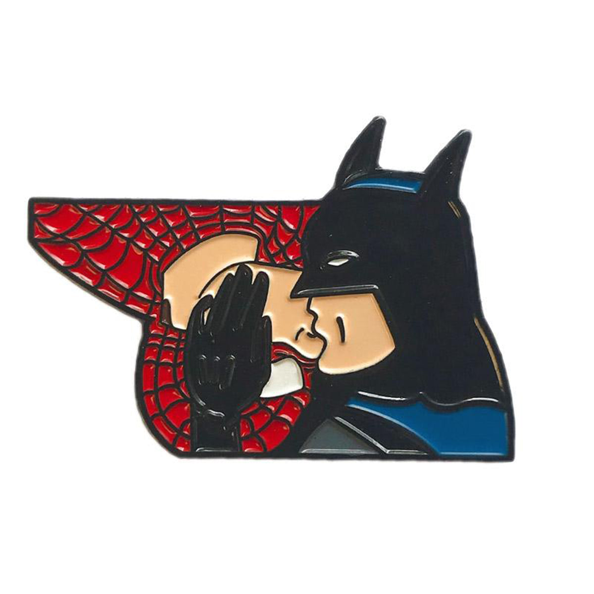 Épingle en émail Batman et Spiderman XO