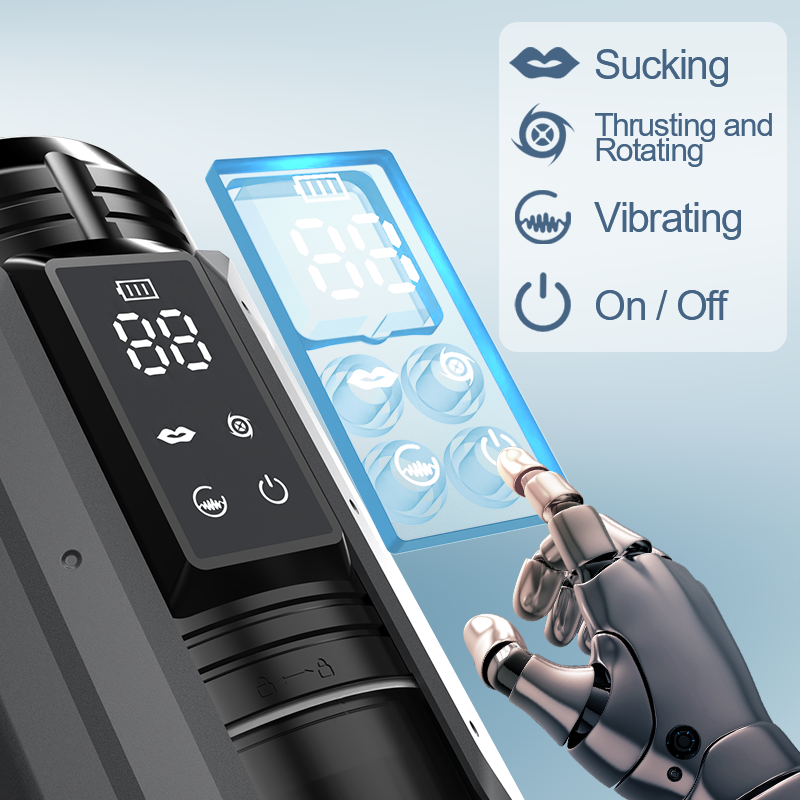 King - 100% Waterproof 4 IN 1 Automatic Masturbation Cup for Men