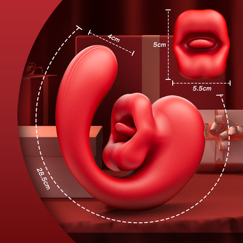 Little Rose - 10-Frequenz-Biss, 10-Frequenz-Vibration, weiblicher Vibrator aus ultraweichem Material