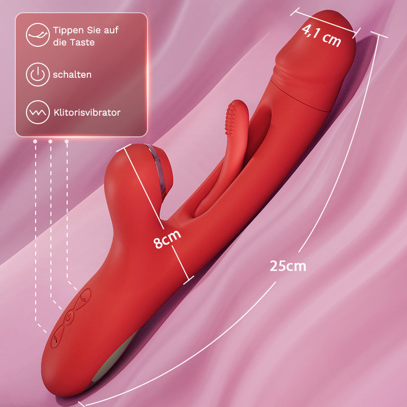 DELPHINE 7 Saugen 7 Schlagen auf den Vibrator