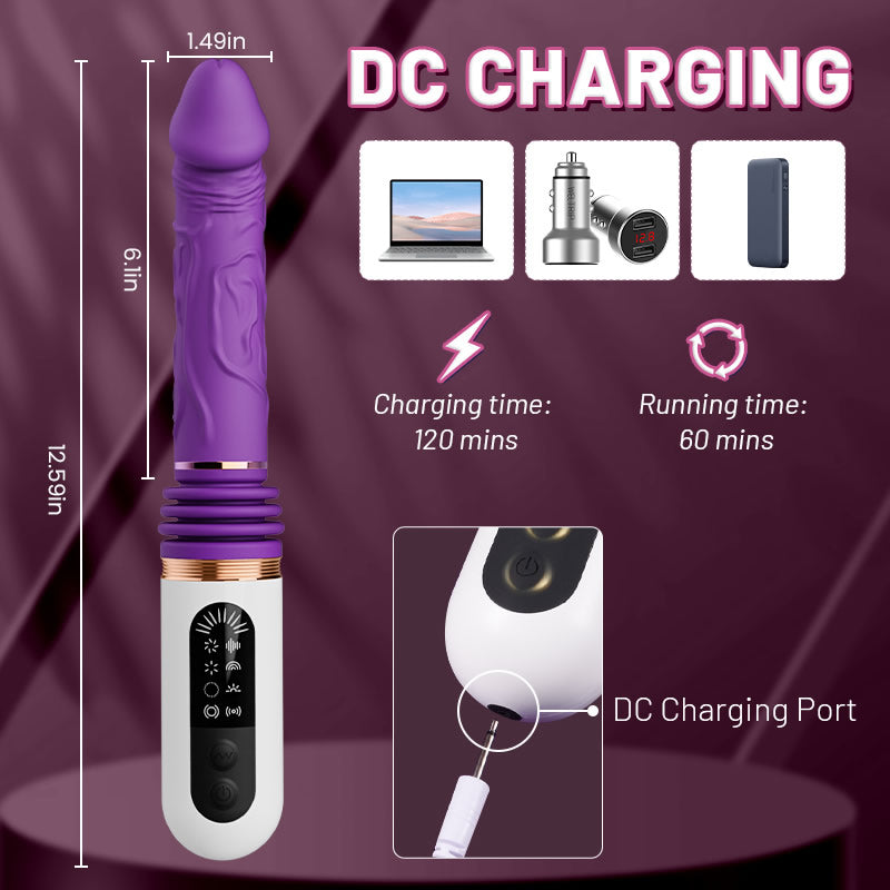 ARLIE Gode électrique à vibrations à 5 fréquences et 8 fréquences 