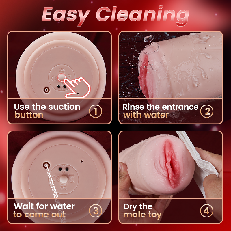 Acmejoy - Realistic Vagina Sucking Vibrating Male Stroker Masturbator