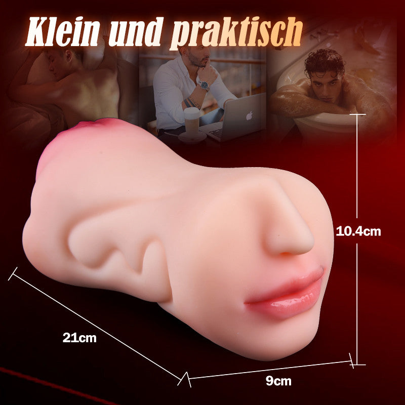 Jouet sexuel oral clitoridien texturé 3D, masturbateur 2 en 1, poche chatte 0,8 kg 
