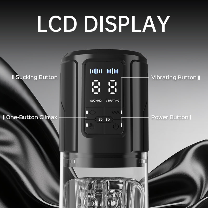 Iron Man - 9 Vibration & Sucking Automatic Blowjob Male Stroker