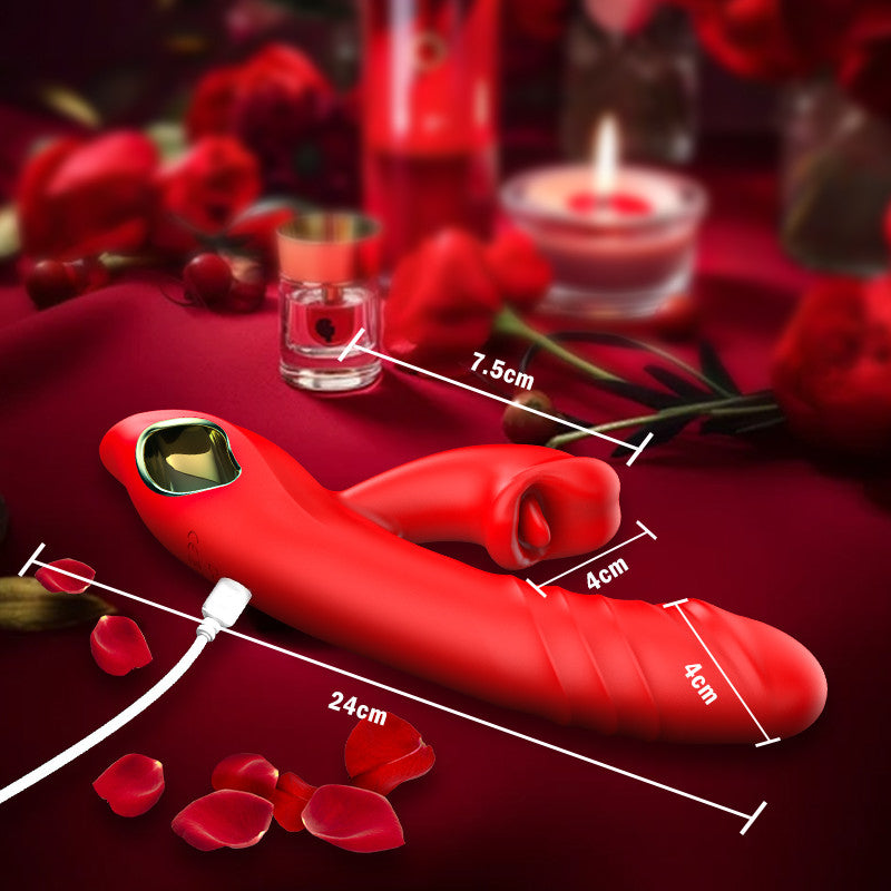 4-in-1-G-Punkt-Vibrator, lippenbeißende Klitorisstimulation, Sexspielzeug für Frauen und Paare