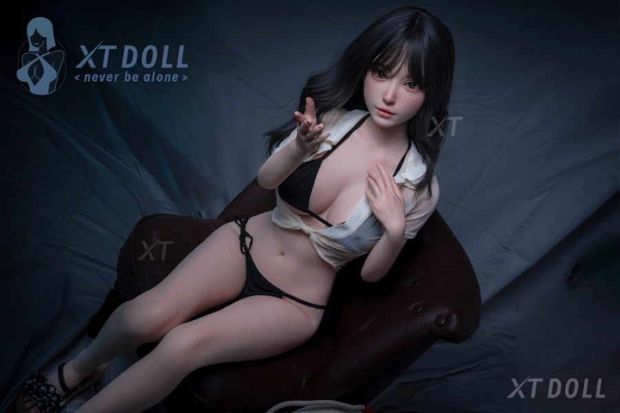 150cm/4ft11 D-cup Japanese Big Breast|Tits Full Silicone Sex Doll - Lin