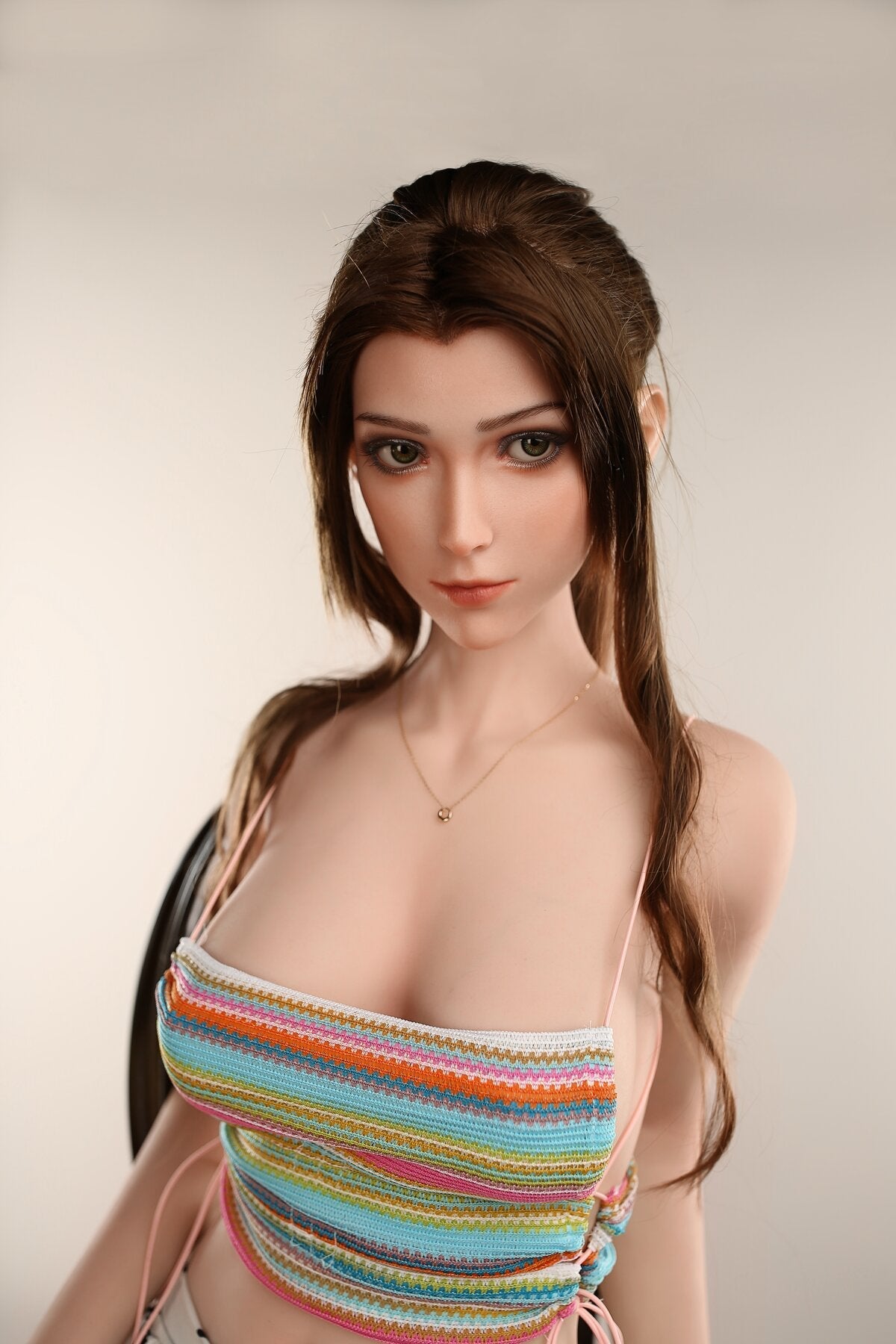 US In Stock - 160cm/5ft3 D-cup Silicone Head Sex Doll C25S - Alice White